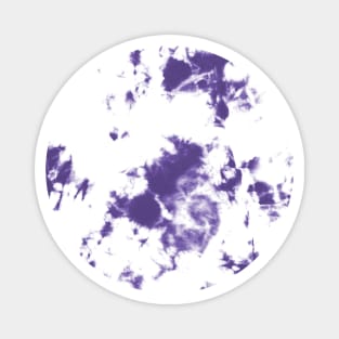 Grape violet and white Storm - Tie-Dye Shibori Texture Magnet